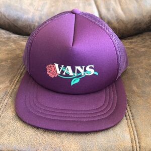 Burgundy vans hat